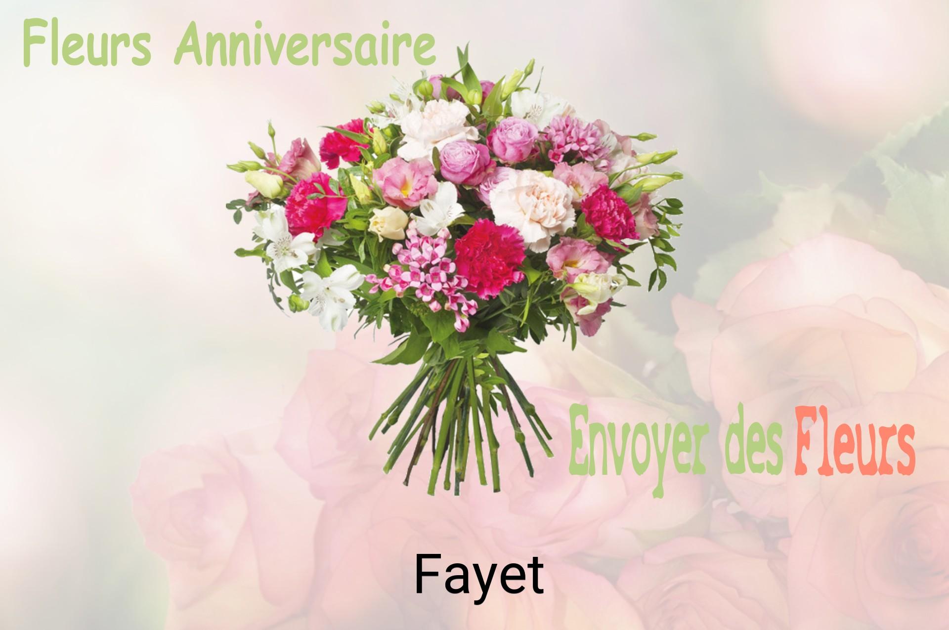 Bouquet de fleurs d’anniversaire livré à Fayet
